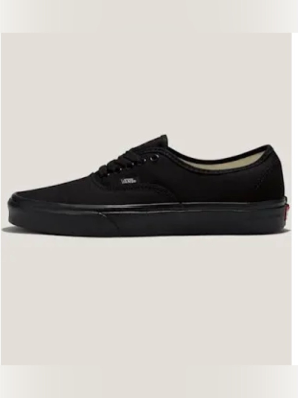 Vans Black on black Cotton Lace up sneakers